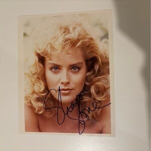 SHARON STONE Signed Autographed   8X10 Photo